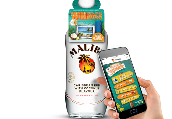 The campaign has been developed through an on-going partnership between Malibu and creative agency SharpEnd, and follows work undertaken at The Absolut Company’s innovation lab in Stockholm, where Absolut and Malibu collaborated on a ‘connected’ bottles showcase.