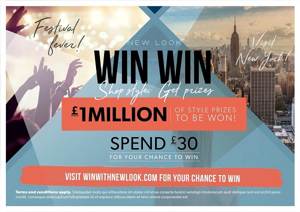 Leading fast-fashion retail brand New Look has launched its new Autumn/Winter 2016 promotional campaign online and across more than 600 retail stores in the UK and republic of Ireland, offering consumers £1m of style prizes to be won.