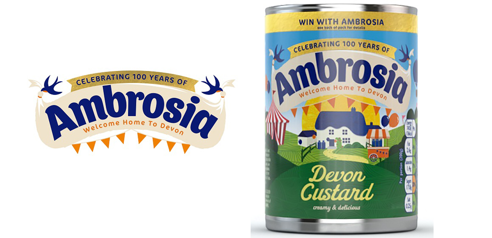 Dessert brand Ambrosia, is celebrating its 100th anniversary with a year-long on-pack promotion and new packaging launching this month. Giving away over 1000 prizes which reflect its Devonshire heritage, the brand will also promote its Centenary year through a wide range of in-store activations within the grocery channel.