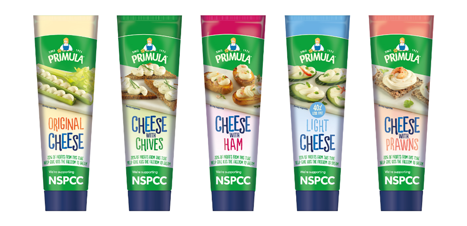 Primula Cheese is encouraging its customers to dream big this spring with the launch of a limited-edition tube design which will raise funds for UK children’s charity, the NSPCC.