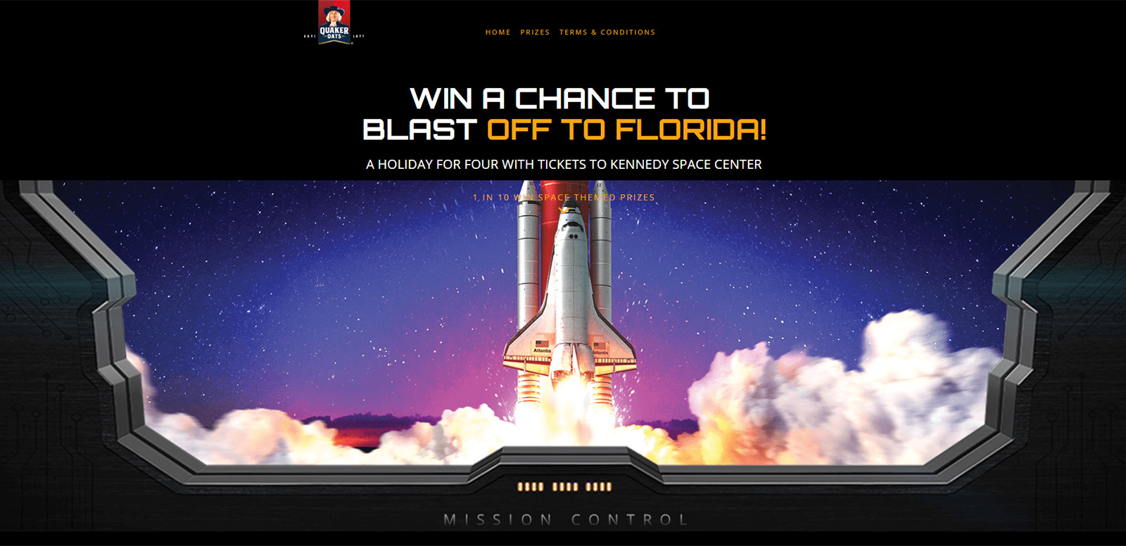 Quaker Oats has launched a new on-pack promotion giving shoppers the chance to win space-­themed prizes, linking in with the PepsiCo-owned brand’s current TV ad starring Buzz Aldrin, the second man to walk on the Moon. The prize promotion gives shoppers the chance to win one of five holidays for four to Florida, Orlando including a visit to the Kennedy Space Centre, alongside other space-themed prizes. The promotion features a star prize draw, which is open until April 3rd 2017, and an Instant Win element which stays open until September 15th 2017.