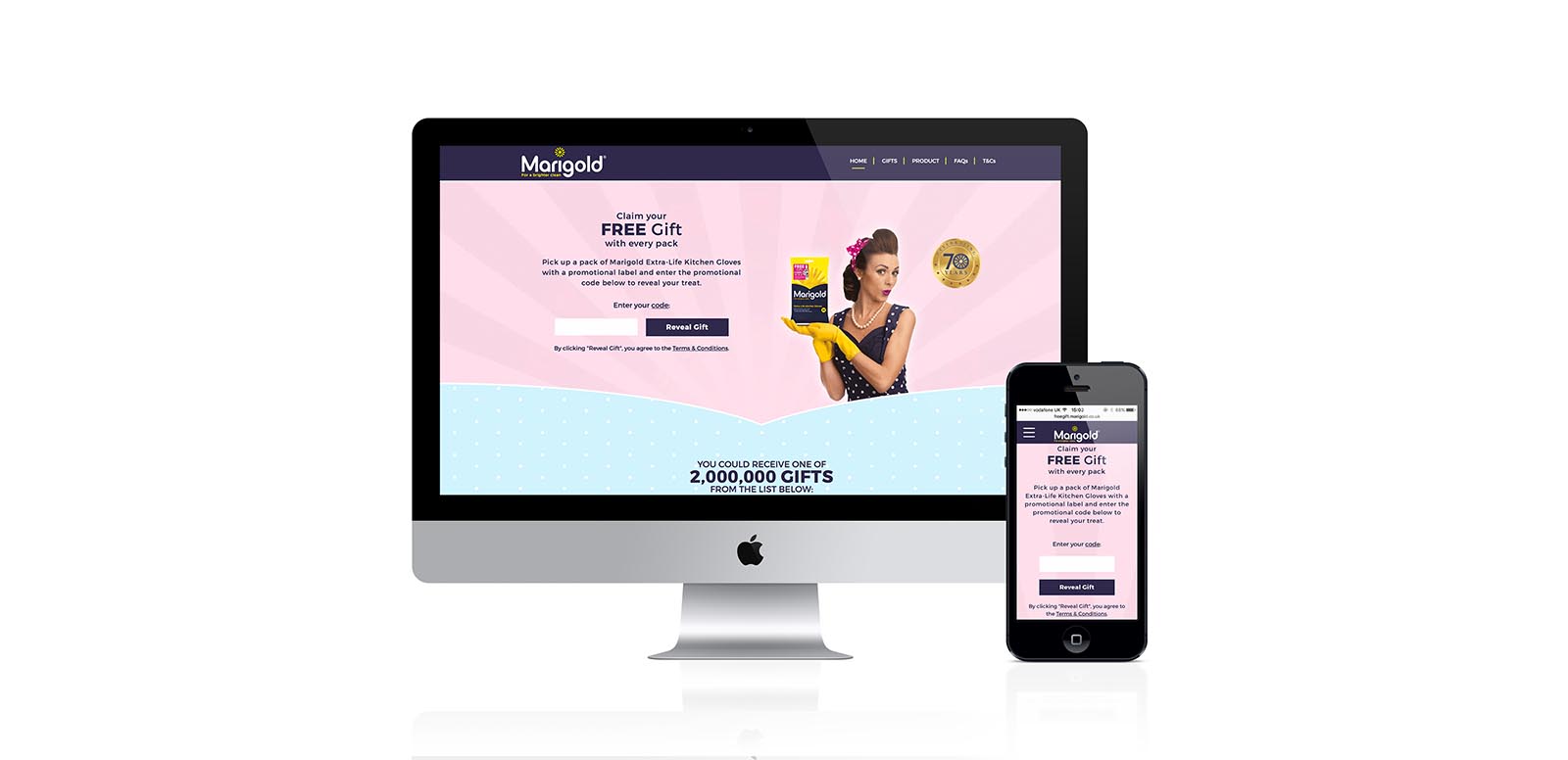 Iconic UK rubber gloves brand Marigold is celebrating its 70th anniversary with its first-ever national on-pack promotion, offering a free gift with every promotional pack.