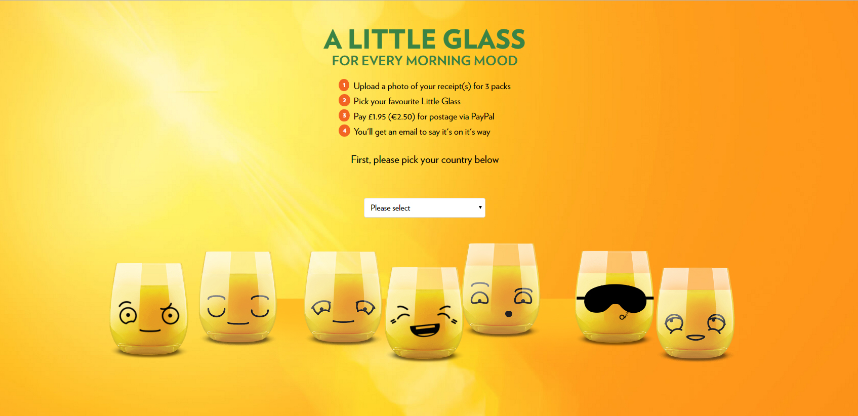 Tropicana has launched another on-pack promotion to encourage people to enjoy a ‘Little Glass’ of fruit juice as part of a healthy and balanced diet and is giving away one character glass for every three promotional packs purchased.
