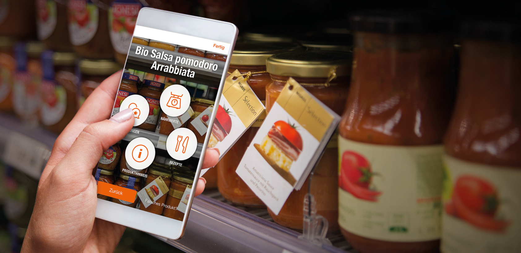 Swiss retailer Migros has enhanced its mobile app with a new Discover function, which uses Augmented Reality technology to let shoppers scan more than 5,000 products and access 2,000 Migusto recipes, 80,000 real-time product ratings on the Migipedia platform and nutritional values and further product information – with more content planned for the future.