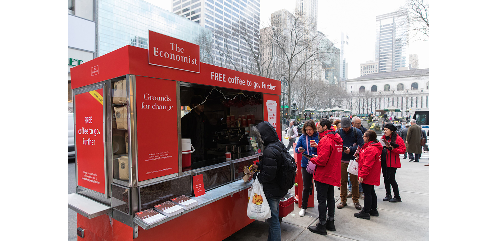 The recently-opened New York office of UK marketing agency Sense has run its first campaign, with the April launch in New York of experiential campaign #feedingthefuture for The Economist.