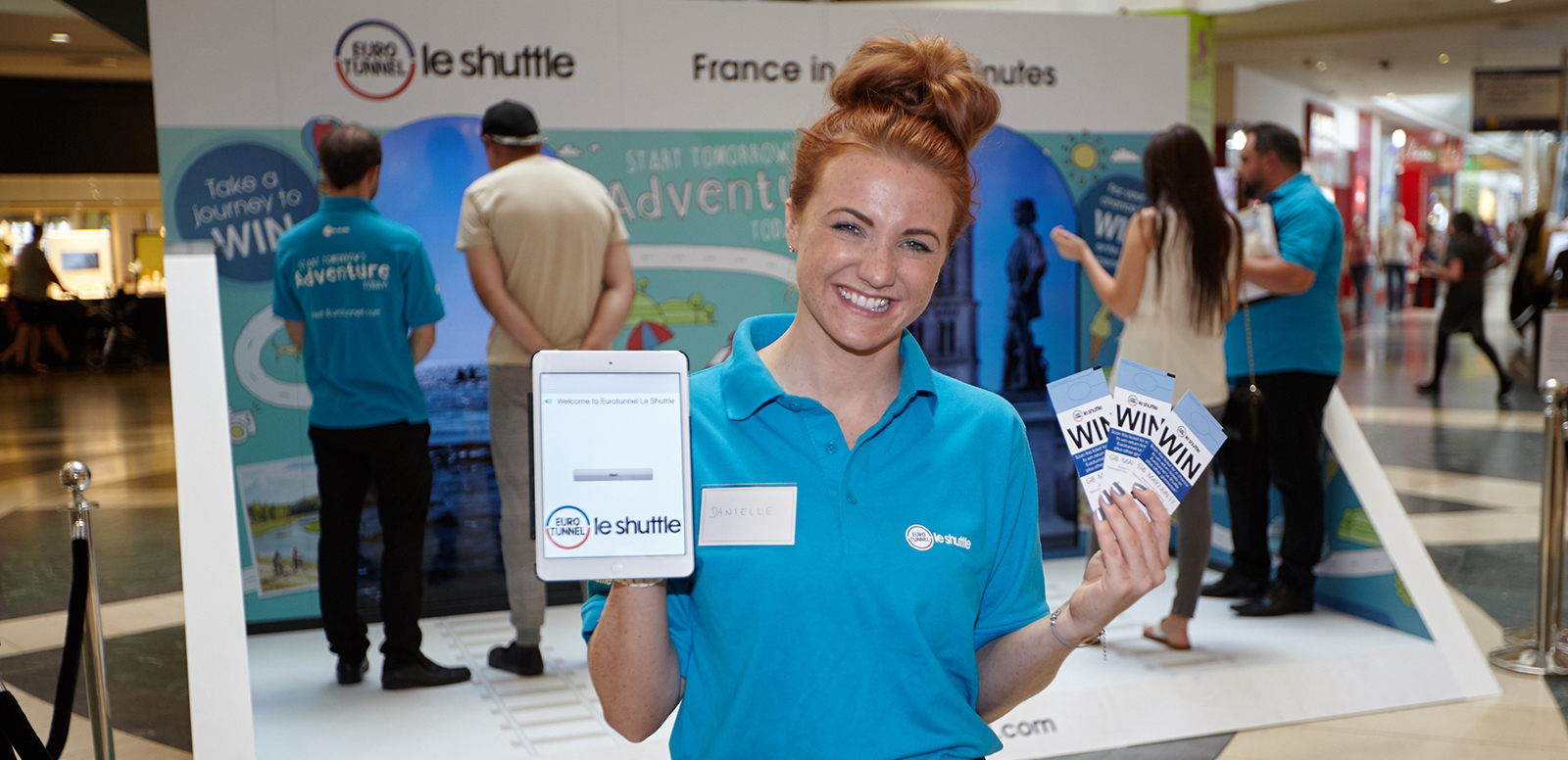 Eurotunnel Le Shuttle has just run a two-week experiential campaign at Bluewater and Lakeside shopping centres to promote the benefits of travelling to Europe by car via the Channel Tunnel.