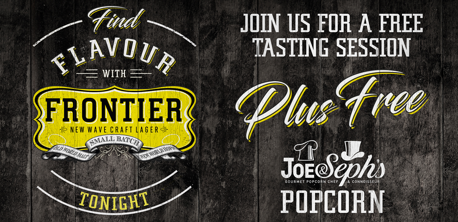 Frontier, the new craft lager from brewer Fuller’s, has teamed up with gourmet popcorn brand Joe & Seph’s for an in-pub food pairing campaign encouraging trial of Frontier through the offering of a free packet of Joe & Seph’s popcorn.