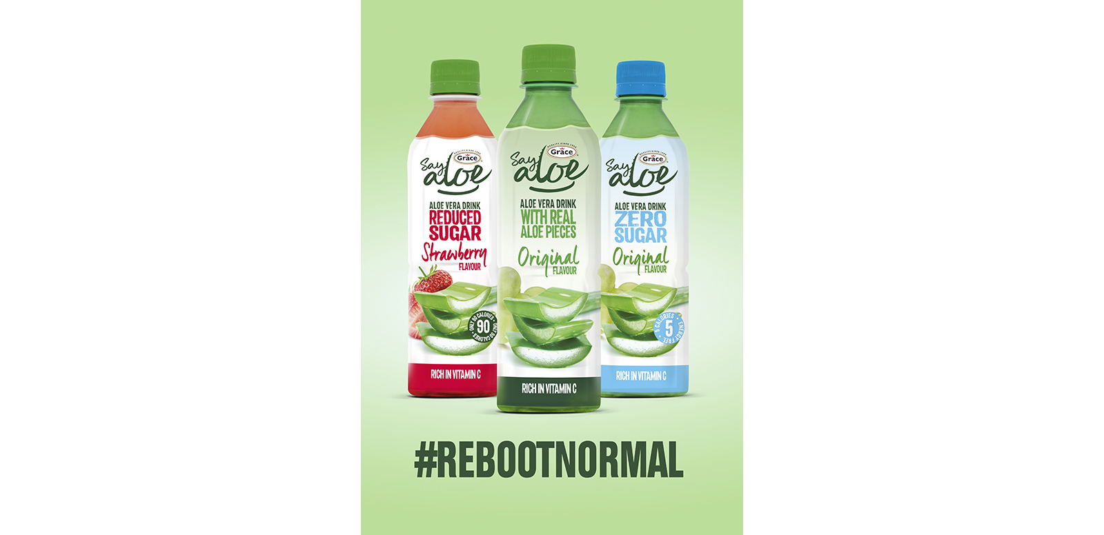 Grace Foods UK is encouraging consumers to #RebootNormal with its biggest ever investment in its Grace Say Aloe soft drinks range. The £1million campaign runs from July to October. It will reach more than 10 million consumers, encouraging shoppers to ‘Reboot Your Normal’ with a light-hearted take on everyday ‘normal’ activities.