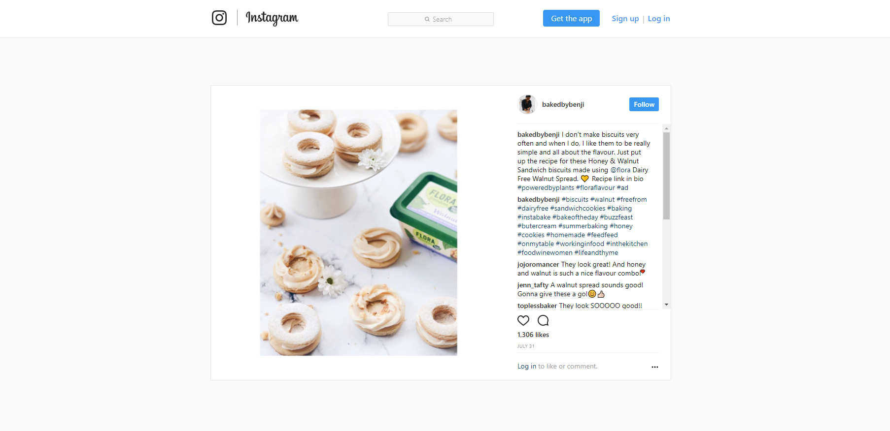 Flora has teamed up with 20 influencers, including the ‘Topless Baker’ Matt Adlard and The Great British Bake Off's Benjamina, for the launch of its new flavoured dairy-free spreads range.