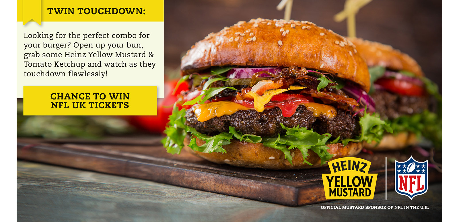 Heinz Yellow Mustard is marking its partnership as the new Official Mustard sponsor of the NFL in the UK with an integrated campaign which includes a competition to win a range of prizes including a trip to Super Bowl LII in Minneapolis.