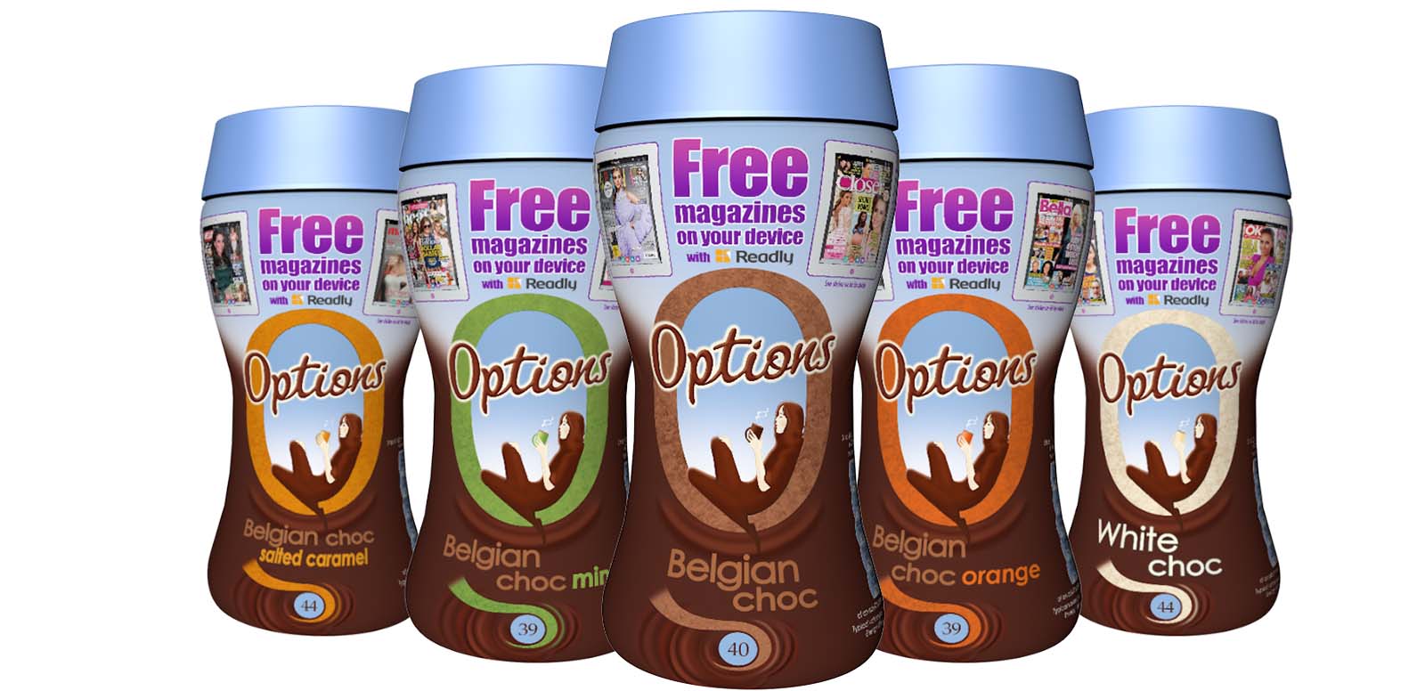 Hot chocolate brand Options is offering consumers one month’s free membership with the online magazine app Readly, worth £7.99, in its latest on-pack promotion.