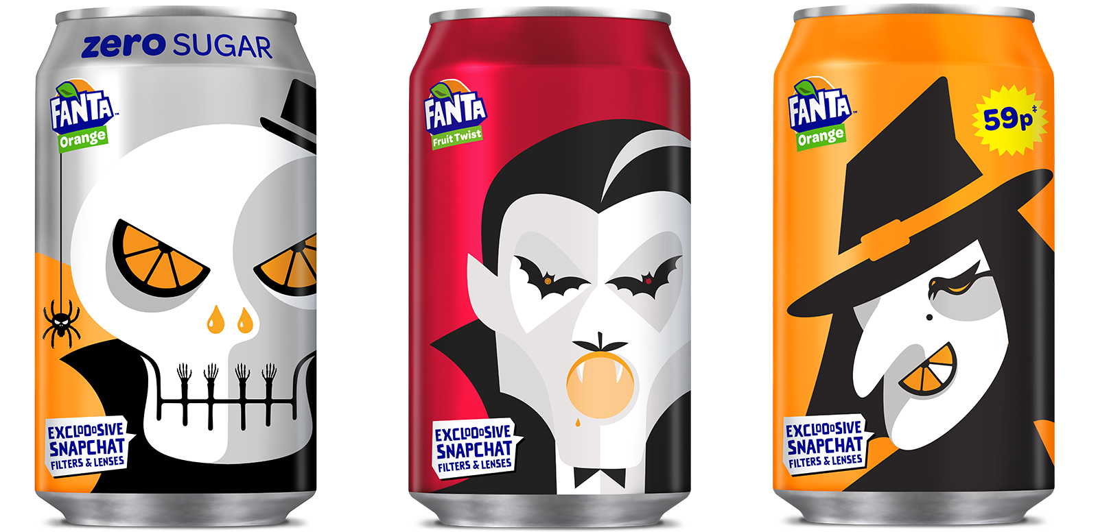 Coca-Cola European Partners (CCEP) has launched its biggest-ever Halloween campaign for Fanta, including exclusively designed packaging, smaller 150ml can multipacks, an advertising and experiential marketing campaign and on-pack codes to unlock special Halloween Snapchat filters.