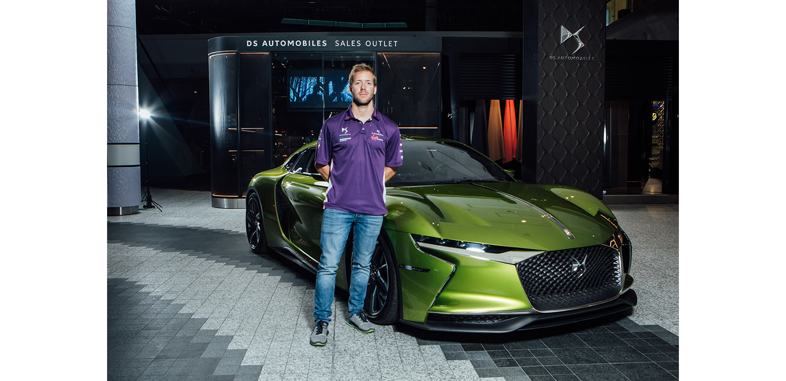 Westfield London, more used to crowds of shoppers thronging its halls, was turned into a racetrack for a content marketing drive featuring DS Automobiles’ new electric car. A film released by DS Automobiles shows Formula E racing driver Sam Bird taking the brand’s concept car for a secret after-hours spin inside Westfield London.