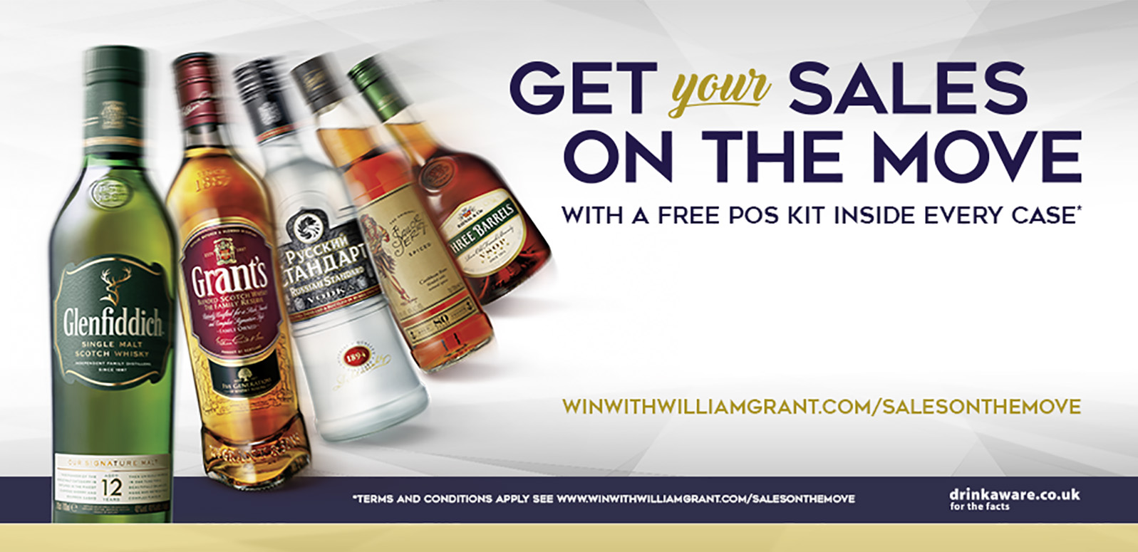 William Grant & Sons UK is running two separate promotions, one targeting convenience retailers and the other shoppers, to drive sales of premium brands such as Glenfiddich, Grant’s, Russian Standard, Sailor Jerry and Three Barrels in the run-up to Christmas.