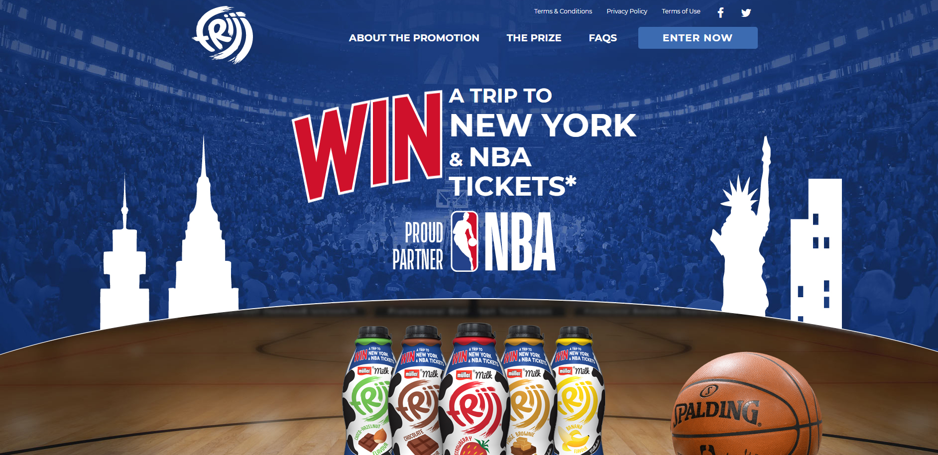 Dairy company Müller has expanded its partnership with the US National Basketball Association (NBA) to offer consumers the chance to win a trip to New York for themselves and three guests, including tickets to an NBA game via two on-pack promotions across Müller Rice packs and Frijj bottles.