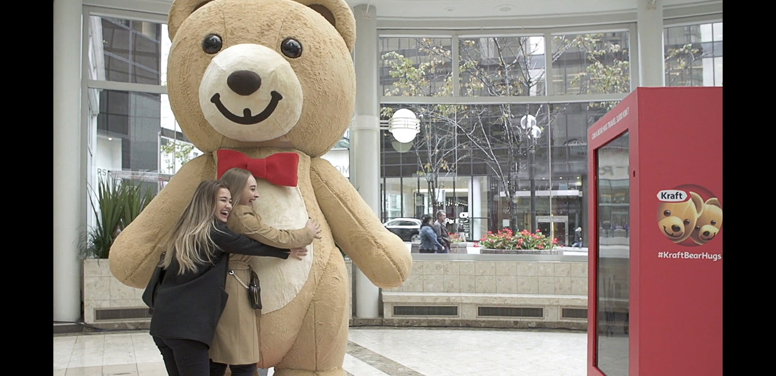 Kraft Peanut Butter is running a promotion which allows Canadians separated from their loved ones this holiday season to send them hugs via internet-connected teddy bears. Canadians who use “#KraftBearHugs” on social to share who they would like to give a bear hug to will be entered into a competition to win a pair of Wi-Fi enabled bears.