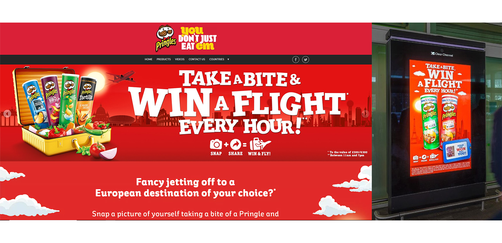 Snack brand Pringles has launched a nationwide Digital Out-Of-Home (DOOH) campaign to encourage participation in its Easter on-pack promotion, “Take a Bite and Win a Flight”.