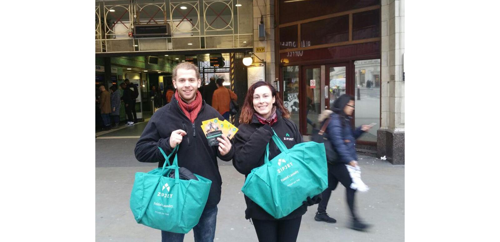 Zipjet, the leading on-demand laundry and dry-cleaning service company in the UK and Europe, has teamed up with StreetPR for a face-to-face leafleting campaign focused around key London transport hubs and other locations where the brand’s target audience – 25-40 year old time-poor business men and women – can be found.