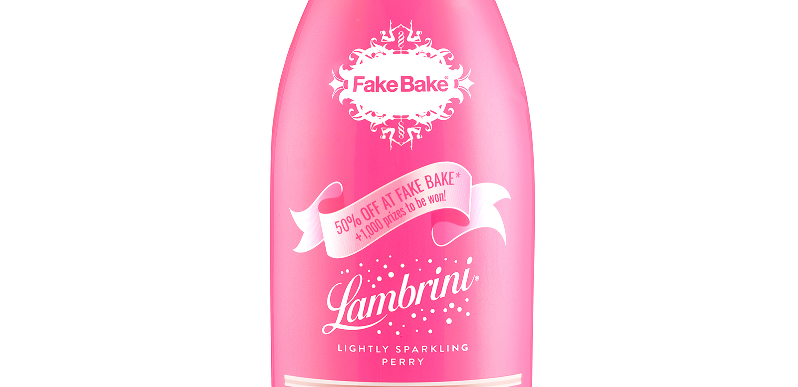Lambrini, the best-selling perry brand, has teamed up with self-tan specialist, Fake Bake, for a Spring on-pack promotion offering the chance to win Fake Bake products and get online discounts.