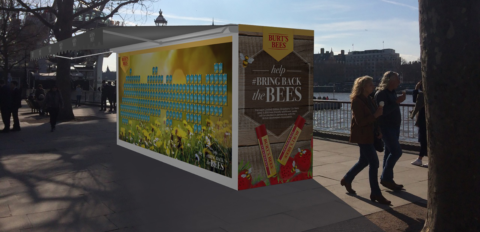 Toiletries and personal care brand Burt’s Bees is to run a ‘Honey Bee Health’ experiential campaign this weekend on London’s Southbank.