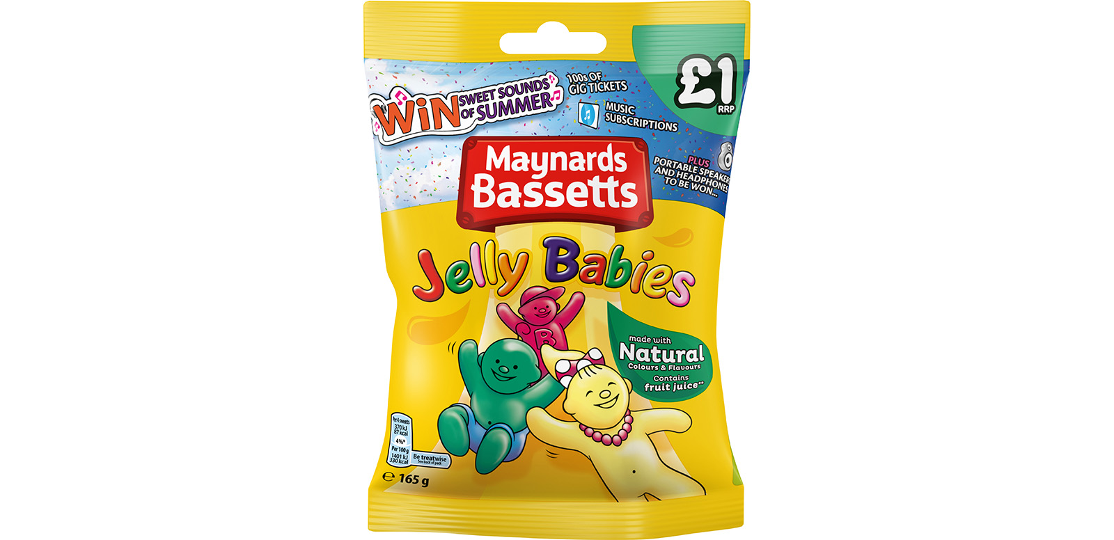 Mondelez International is launching a new on-pack promotion across its Maynards Bassetts candy bag range, offering over 1,000 music-related prizes to consumers. Running through to August 31st, the Maynards Bassetts Sweet Sounds of Summer promotion offers consumers the chance to win prizes including gig tickets, headphones and portable speakers. Mondelez says the promotion aims to tap into consumers’ fun side over the summer season, particularly appealing to 20 to 45 year olds