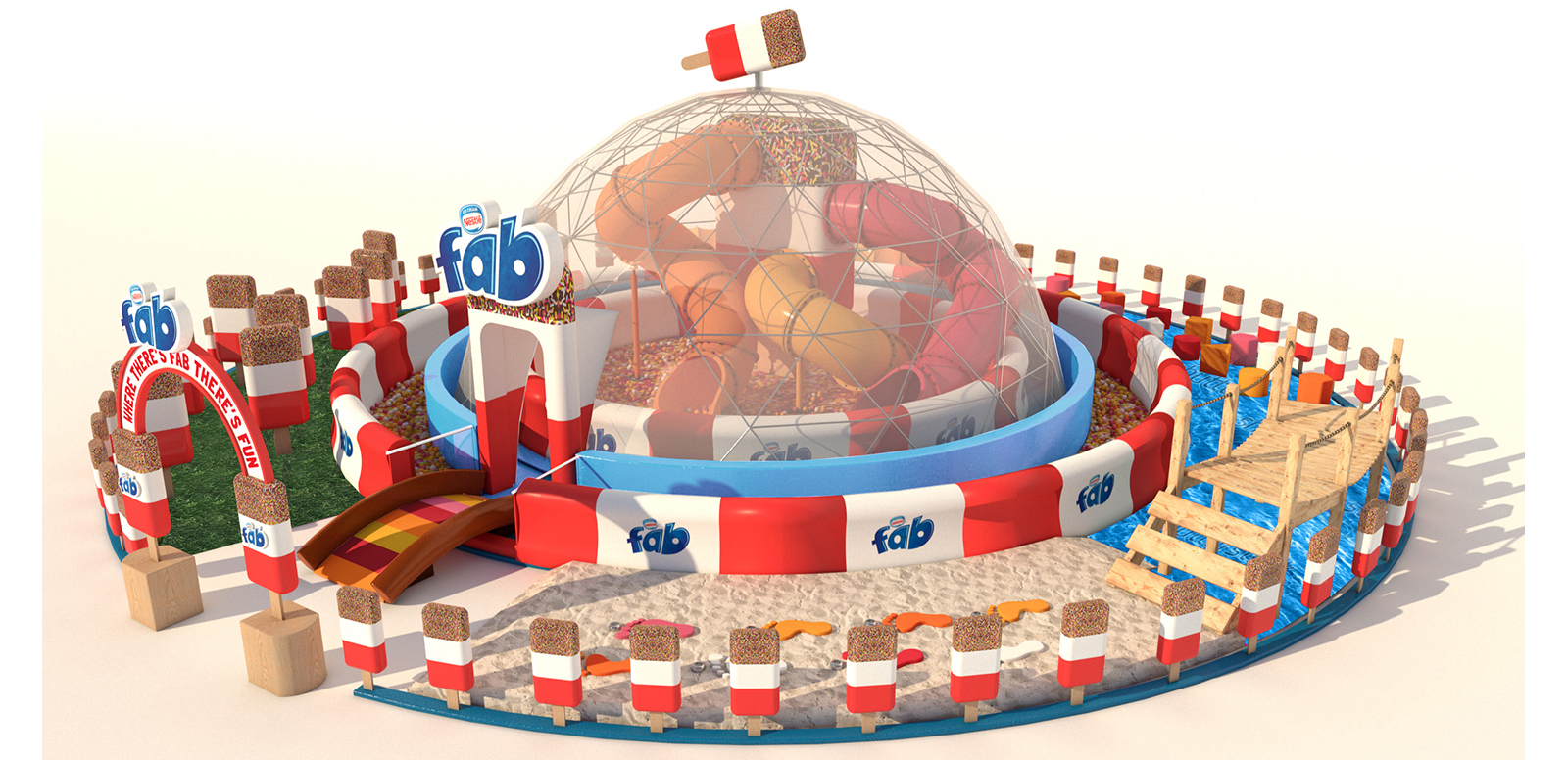 Nestlé-owned ice lolly brand Fab is taking over Bernie Spain Gardens on London Southbank to launch its summer roadshow this Saturday, before taking the experiential activation around the UK over the next six weeks.