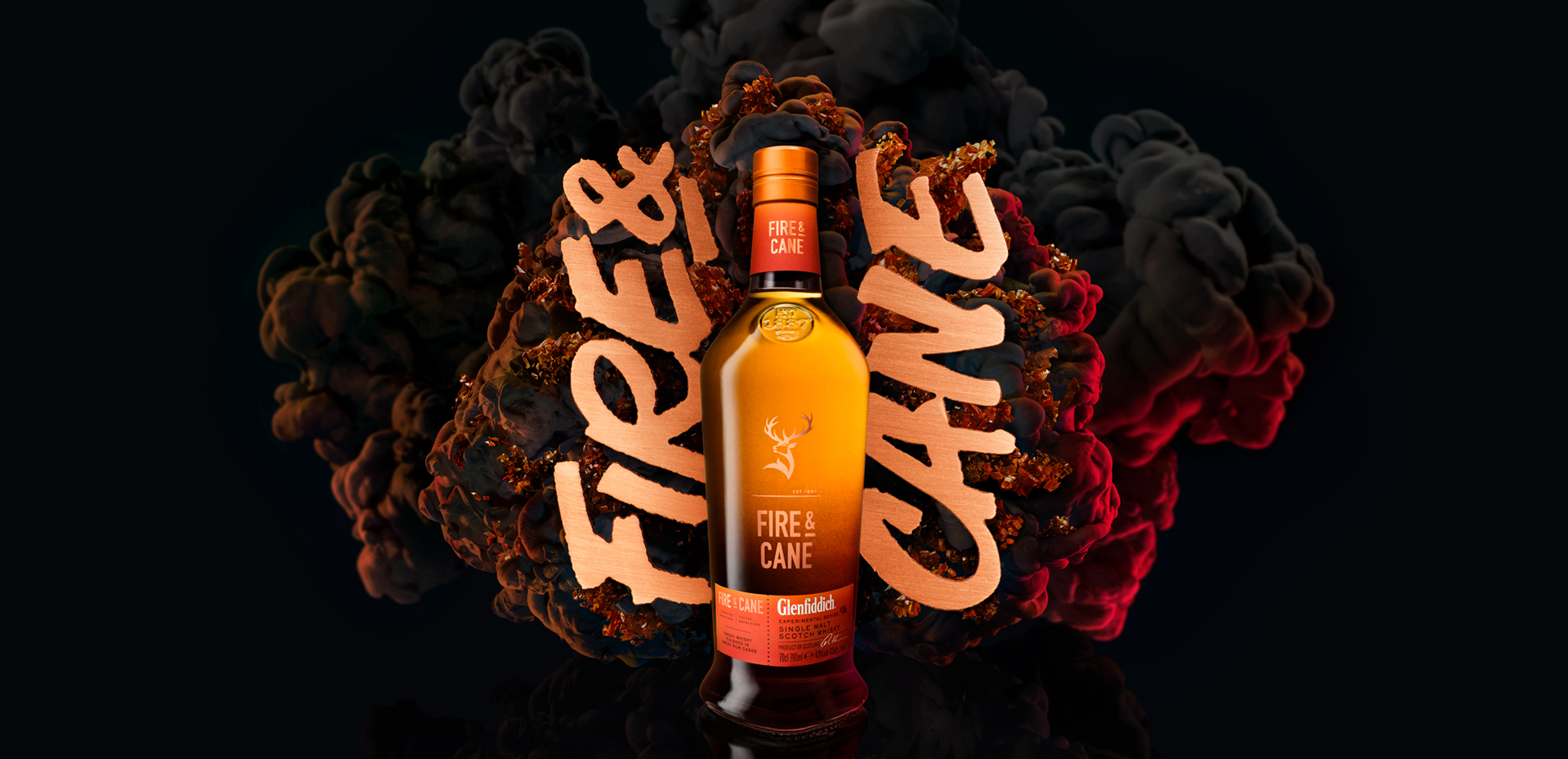 Glenfiddich is launching a new campaign to promote Fire & Cane, the fourth and latest release in the Glenfiddich “Experimental Series”. The campaign broke on July 23rd 2018 in the USA, with sampling and experiential activations at the Taste of the Cocktails event in New Orleans, and will roll out in other lead markets later in the year – including France in September, the UK in October and Taiwan in 2019